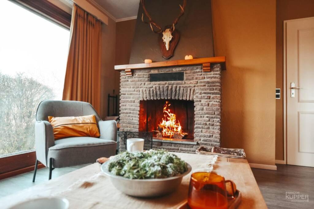 Le Heron 28Pers, Malmedy- Home Cinema, Balneo, Sauna, Jardin Экстерьер фото