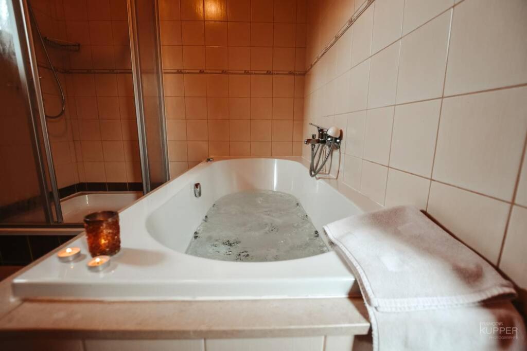 Le Heron 28Pers, Malmedy- Home Cinema, Balneo, Sauna, Jardin Экстерьер фото