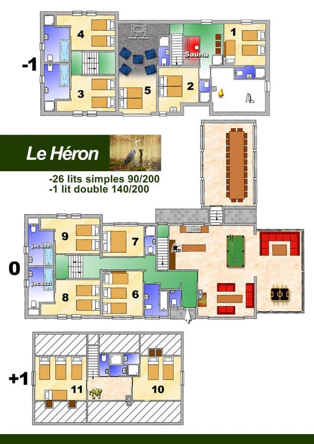 Le Heron 28Pers, Malmedy- Home Cinema, Balneo, Sauna, Jardin Экстерьер фото